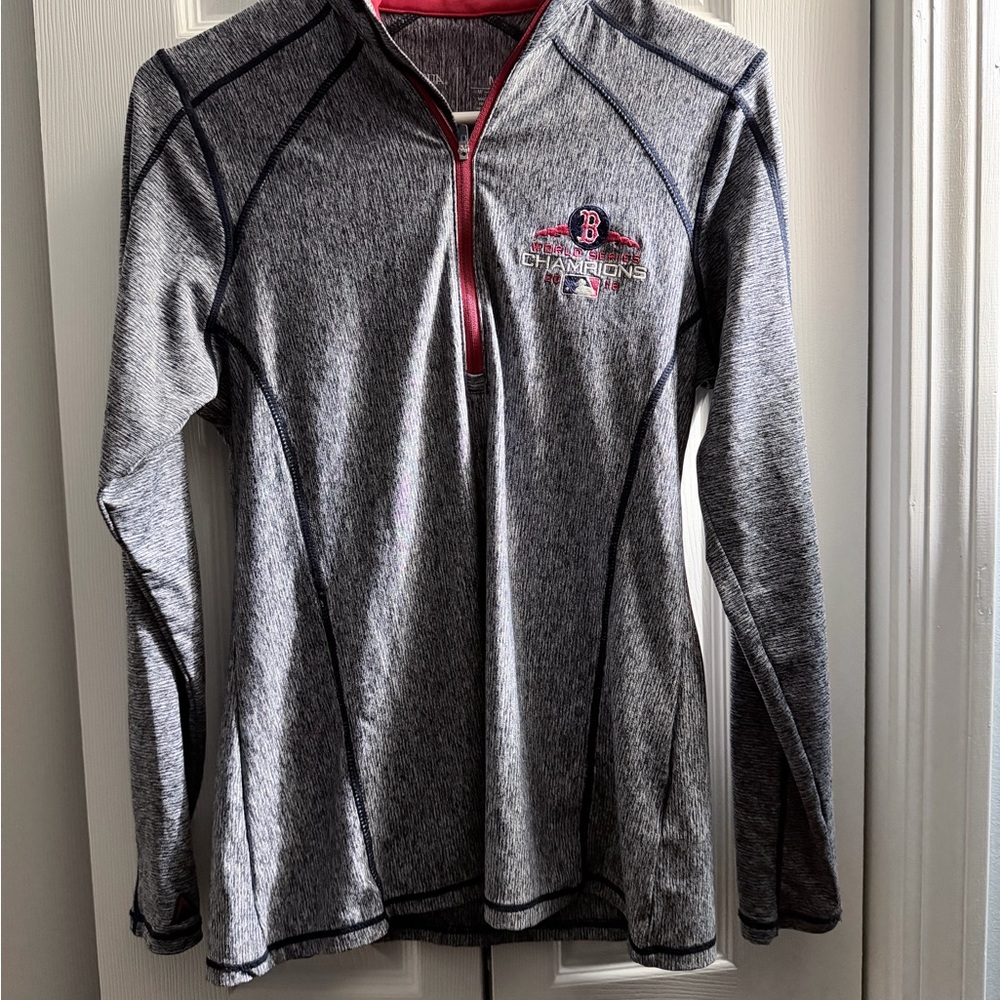 Boston Red Sox 2018 World Series Champions Quarter Zip Pullover Women’s M